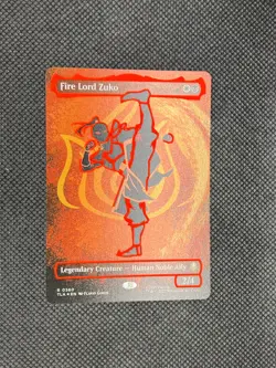 Fire Lord Zuko (Borderless) (Neon Ink Foil) Avatar: The Last Airbender Foil MTG - Image 2