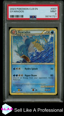 GYARADOS POKEMON CLB-TCG CLASSIC BLASTOISE & SUICUNE EX DECK 2023 007 PSA 9 - Image 1