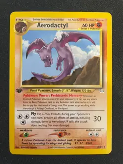 Aerodactyl 15/64 1st Edition Neo Revelation Pokemon TCG - NM - Image 1