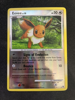 Eevee 59/111 Rising Rivals Reverse Holo Rare Pokemon TCG - LP+ - Image 1