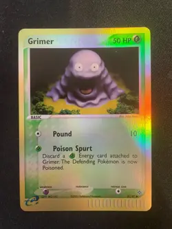 Grimer 57/97 EX Dragon Reverse Holo Common Pokemon TCG - LP+ - Image 1