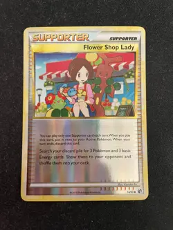 Flower Shop Lady 74/90 Reverse Holo Undaunted Pokemon TCG - LP+ - Image 1