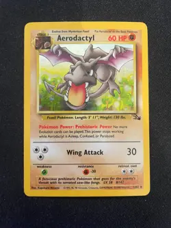 Aerodactyl 1/62 Fossil Holo Pokemon TCG - LP - Image 1