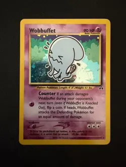 Wobbuffet 16/75 Neo Discovery Rare Holo Pokemon TCG - LP+ - Image 1
