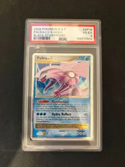 8 POKEMON DIAMOND & PEARL BLACK STAR PROMO #DP18 PALKIA LV.X-HOLO PSA 4 - Image 1