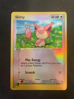 Skitty 70/109 EX Ruby & Sapphire Reverse Holo Pokemon TCG - MP - Image 1