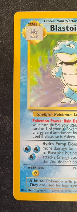Blastoise 2/102 Base Set Holo Unlimited Pokemon TCG - LP+ - Image 2