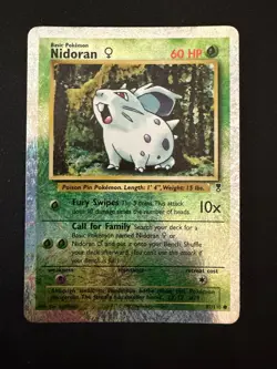 Nidoran 82/110 Legendary Collection Reverse Holo Pokemon TCG - LP+ - Image 1