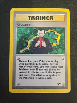 Giovanni 18/132 Gym Challenge Trainer Pokemon TCG - HP - Image 1
