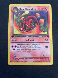 Dark Charmeleon 32/82 1st Edition Team Rocket Pokemon TCG - LP+ - Image 1