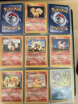 Pokemon Binder Collection Vintage 63 Pages In Total - Image 1