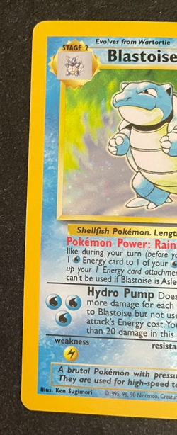 Blastoise 2/130 Base Set 2 Holo Pokemon TCG - LP - Image 2