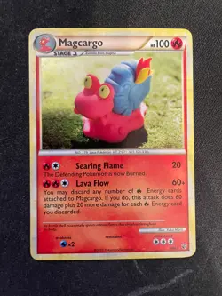 Magcargo 6/90 HGSS Undaunted Holo Rare Pokemon TCG - LP+ - Image 1