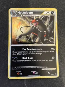 Houndoom 5/90 Undaunted Holo Rare Pokemon TCG - LP+ - Image 1