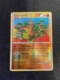 Sudowoodo 9/95 Reverse Holo Pokemon HGSS Unleashed Pokemon TCG - LP+ - Image 1