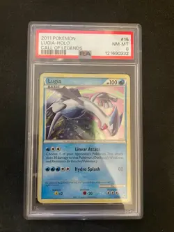2011 POKEMON CALL OF LEGENDS #15 LUGIA-HOLO PSA 8 #15 - Image 1