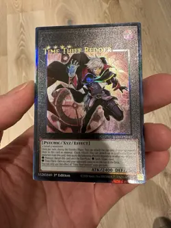 Yugioh Misprint Name Shift Time Thief Redoer RA01 Prismatic Ultimate Rare NM - Image 2