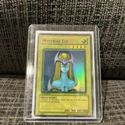 Yu-Gi-Oh! Mystical Elf LOB-062 1st Edition Faded, Wavy Misprint Error *Very Rare - Image 2