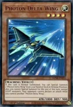 Yugioh! LP Photon Delta Wing - MZMI-EN024 - Ultra Rare - 1st Edition Lightly Pla - Image 1