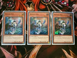 YUGIOH TCG 3X WIDGET KID YS18-EN003 SUPER 1ST EDITION - Image 1