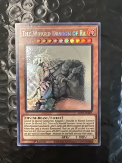 Yugioh: 1x The Winged Dragon of Ra - LED7-EN000 - Ghost Rare - 1st Edition - NM - Image 1