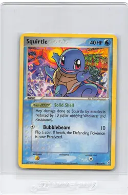 Squirtle 64/100 - NONHOLO - COMMON - Crystal Guardians - 2006 Pokemon Card - HP - Image 1