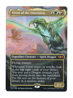 MTG - Ureni of the Unwritten Borderless Foil Commander: Tarkir: Dragonstorm NM - Image 1