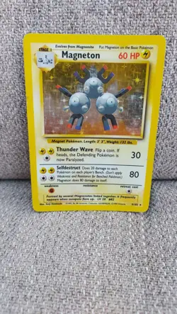 Pokemon TCG Magneton Base Set Holo Unlimited Rare Card 9/102 - Image 5