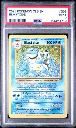 BLASTOISE 003/034 | PSA 9 | Classic Collection Graded Pokemon Card - Image 1