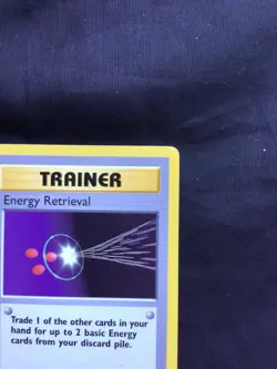Pokemon Cards: Base Set 1st Edition Uncommon: Energy Retrieval 81/102 - Image 3