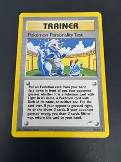 Pokemon Personality Test 102/105 Neo Destiny Regular - Pokemon Card - Image 1