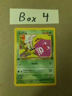 Koffing 58/82 - 1st Edition - Team Rocket - VINTAGE WOTC Pokemon Card - NM - Image 1