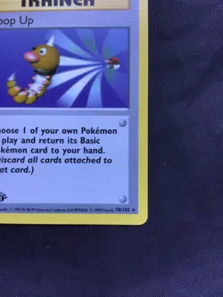 Pokemon Cards: Base Set 1st Edition Rare: Scoop Up 78/102 - Image 4