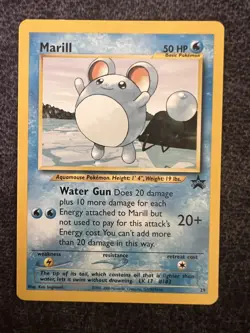 Marill 29 Black Star Promo Pokemon Card NM - Image 1