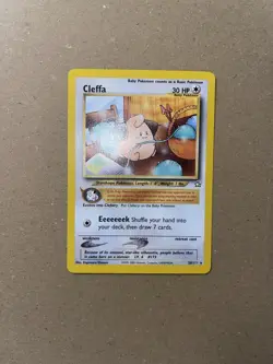 Cleffa 20/111 Non Holo Rare Neo Genesis WOTC Vintage Pokemon Card Near Mint - Image 2