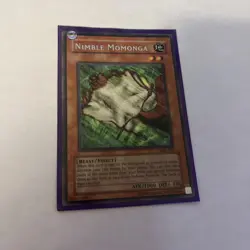 Yu-Gi-Oh TCG Nimble Momonga Magic Ruler MRL-086 Unlimited Rare Card Played LP - Image 1