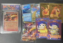Charmeleon Rev Holo POKEMON Graded 9.5 Slab Central+ Bonus Cards - Image 1
