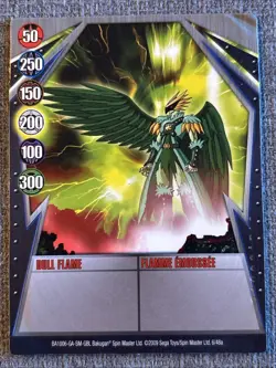 Bakugan: Gundalian Invaders| Dull Flame🥈Silver Gate Card | 6/48a - Image 3