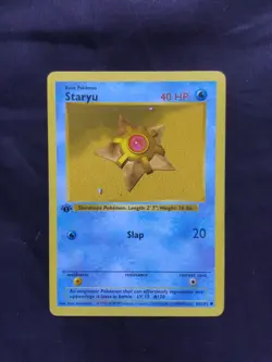 Pokemon Cards: Base Set 1st Edition Common: Staryu 65/102 - Image 1