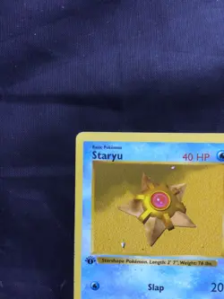 Pokemon Cards: Base Set 1st Edition Common: Staryu 65/102 - Image 2