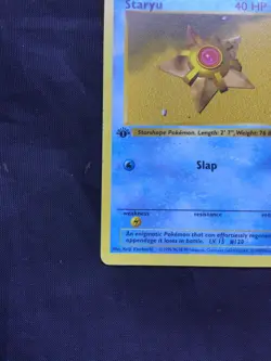 Pokemon Cards: Base Set 1st Edition Common: Staryu 65/102 - Image 5