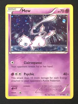 Pokemon TCG 2017 Mew XY192 Black Star Promo Card Cosmos Holo Very Lightly Played - Image 1