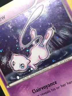 Pokemon TCG 2017 Mew XY192 Black Star Promo Card Cosmos Holo Very Lightly Played - Image 2