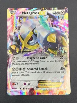 Metagross EX XY34 - XY Black Star Promo (Shiny) Holo Pokemon Card - Image 1