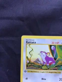 Pokemon Cards: Base Set 1st Edition Common: Rattata 61/102 - Image 2