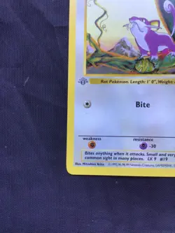 Pokemon Cards: Base Set 1st Edition Common: Rattata 61/102 - Image 5