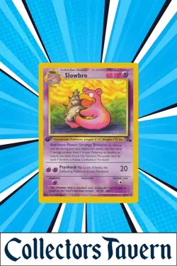 Slowbro / 1st Edition Fossil Set 43/62 / Near Mint NM Pokemon Card - Image 1