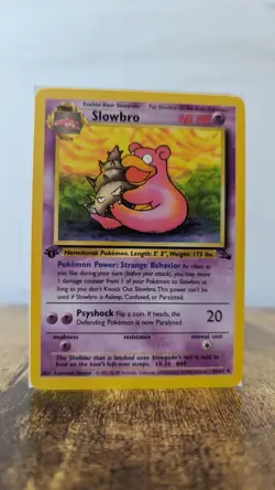 Slowbro / 1st Edition Fossil Set 43/62 / Near Mint NM Pokemon Card - Image 4
