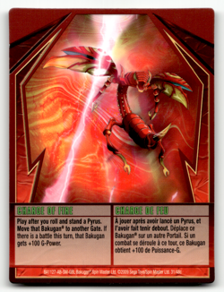 Bakugan Card - Charge Of Fire (Farakspin) - Ability - Gundalian Invaders - Image 1