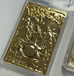 Lot of (3) - 23k Gold Plated Pokemon Cards - Charizard, Jigglypuff, Poliwhirl - Image 4